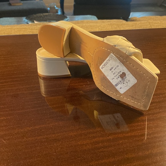 VinceCamuto bone white mules.  Leather is soft and excellent condition. - Picture 2 of 3